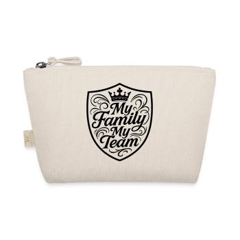 Familie Mein Team Wappen - Bio-Täschchen - Natur - Vorne