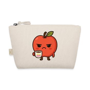 Grumpy Kawaii Apple - Funny Not My Problem Meme - Organic Pouch - nature - Front