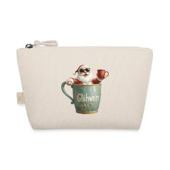 Glühwein Santa Claus Weihnachtsmann Becher - Bio-Täschchen - Natur - Vorne