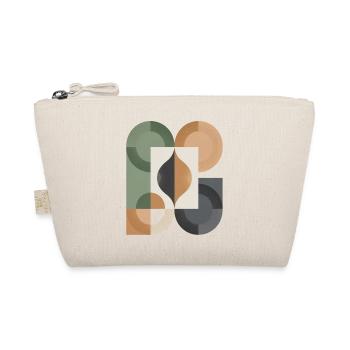 Geometric Yin Yang Circle Art - Organic Pouch - nature - Front