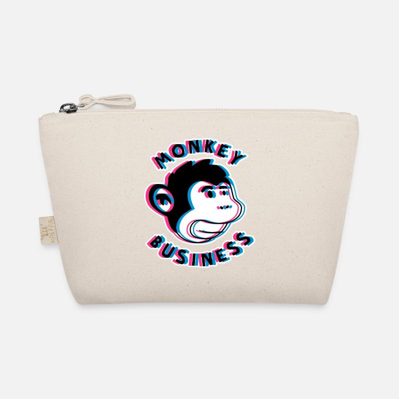 Monkey Business 3D – Urban Monkey Art Organic Pouch