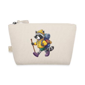 Camping de randonnée raton laveur mignon Backpacker - Trousse biologique - nature - Devant