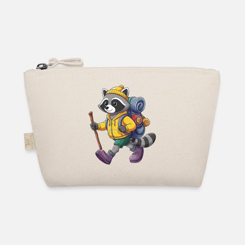 Camping de randonnée raton laveur mignon Backpacker Trousse biologique