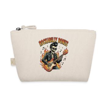 Rockabilly Bones – Squelette rétro de bande dessinée avec brûlure - Trousse biologique - nature - Devant