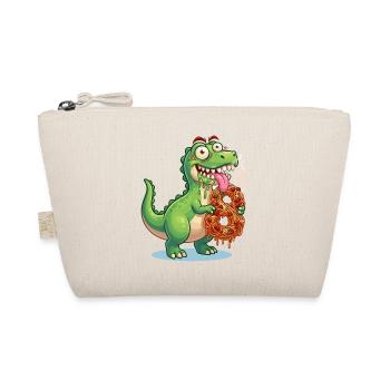 Dinosaurier 8. Geburtstag Dino Nummer 8  - Bio-Täschchen - Natur - Vorne