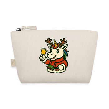 Licorne de Noël avec une mascotte de cloche artistique - Trousse biologique - nature - Devant
