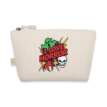 I Love Horror Retro Cartoons - Organic Pouch - nature - Front