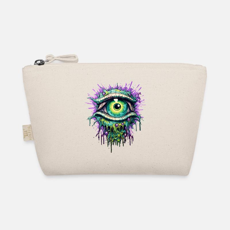Psychedelisch Auge Farbenfroh LSD Drogen Trip Bio-Täschchen