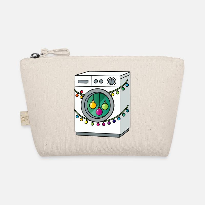 Machine à laver de Noël avec guirlandes lumineuses Trousse biologique