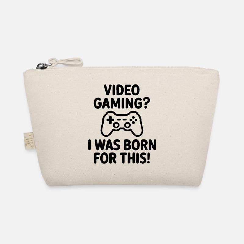 Video Gaming. Dafür bin ich geboren E-Sport Spruch Bio-Täschchen