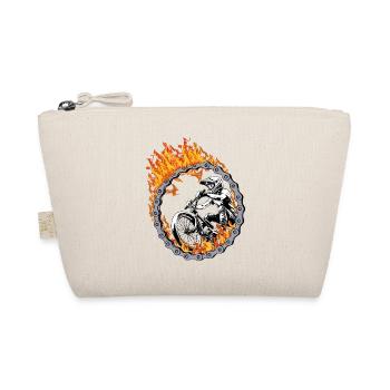 BMX Rider Fire Ring - Organic Pouch - nature - Front