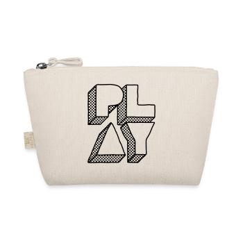 Press Play – Music Party DJ Design - Organic Pouch - nature - Front