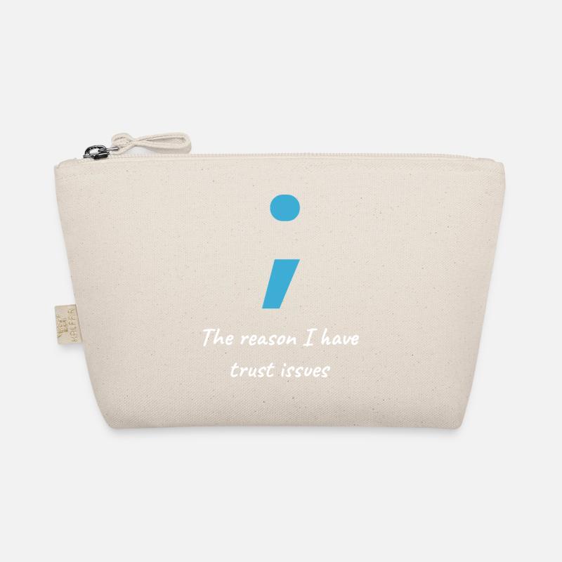 Informatiker Shirt - Semi-Colon Trust Issues Bio-Täschchen