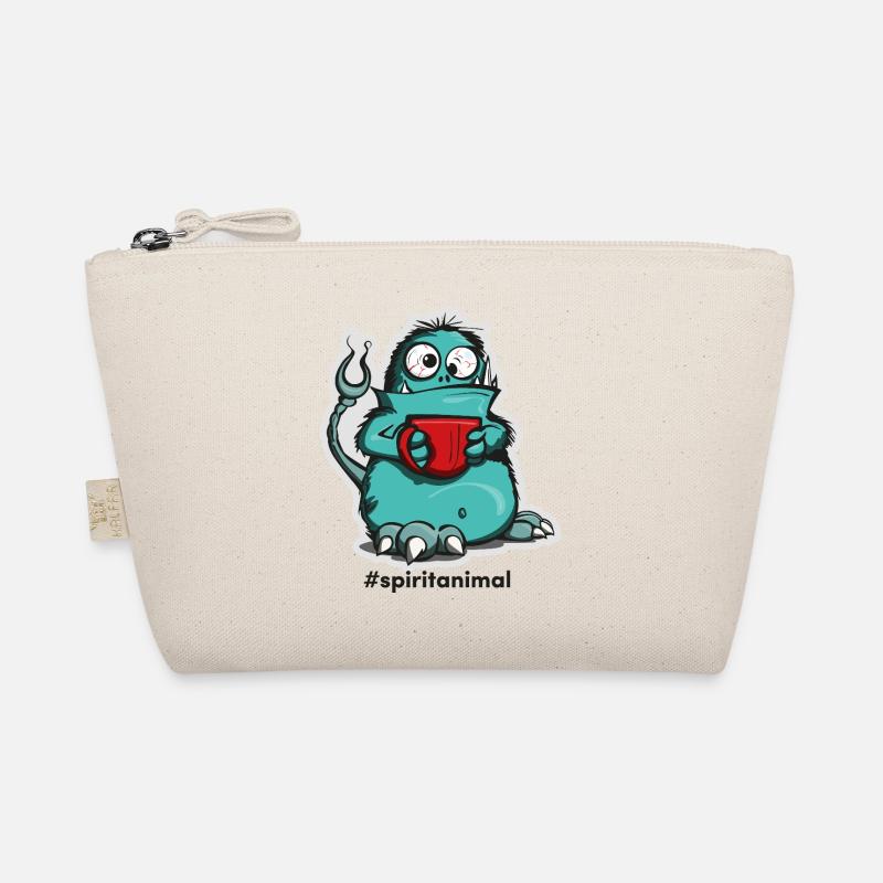 Monstre du café dans un style de bande dessinée Trousse biologique
