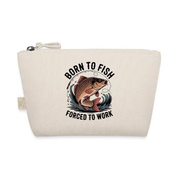 Born to fish, forced labor - Organic Pouch - nature - Front