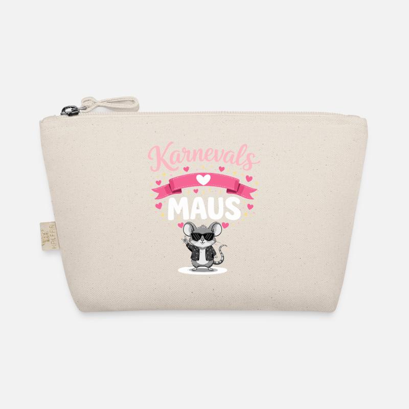 Karnevalsmaus Köln Damen Pink Alaaf Fasching Bio-Täschchen