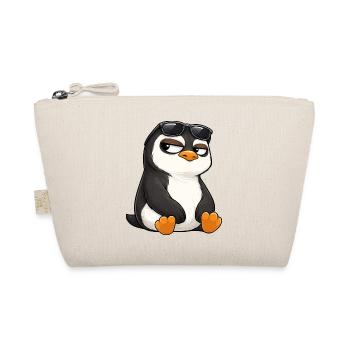 Pingouin de dessin animé cool avec des lunettes de soleil, sceptique - Trousse biologique - nature - Devant