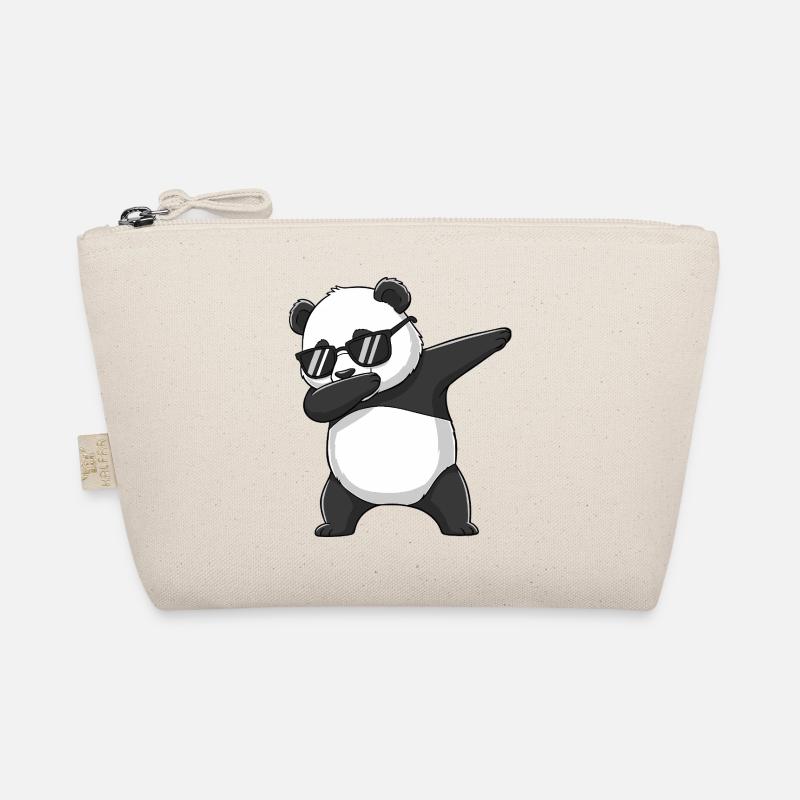 Cool Dabbing Panda Sonnenbrille Cartoon-Kunst Bio-Täschchen