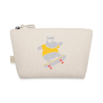 Vecteur de skateboard hippopotame cool - Trousse biologique - nature - Devant