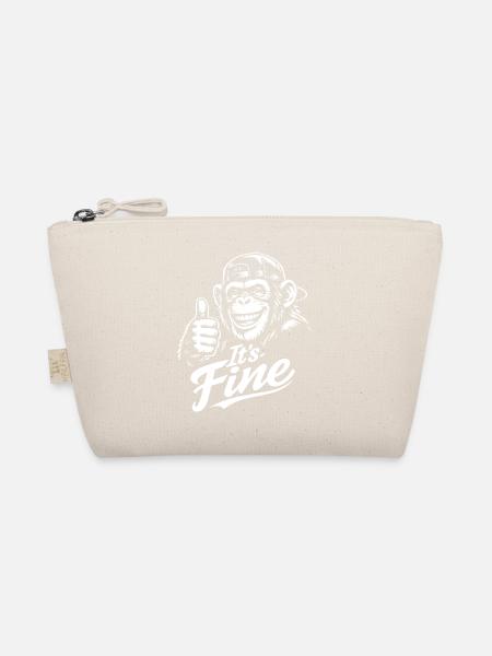 Happy Monkey Thumbs Up - Organic Pouch - nature - Front