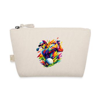 Explosion of color in golf shots - Organic Pouch - nature - Front