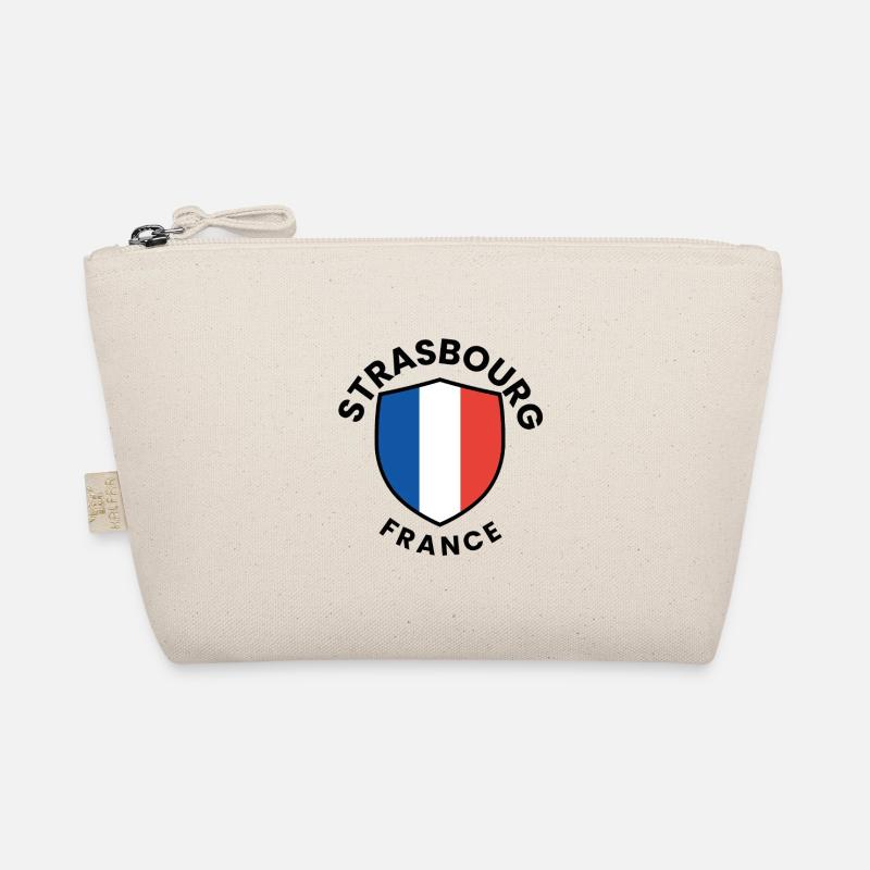 Flagge des Straßburger Schildes Frankreich Bio-Täschchen