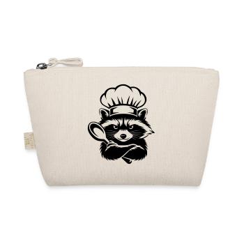 Raton laveur drôle avec chapeau de chef et cuillère - Trousse biologique - nature - Devant