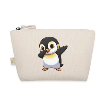Cool Penguin Dab Dabbing Cartoon Laughing Friend - Organic Pouch - nature - Front