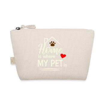 Home is where my pet is - Bio-Täschchen - Natur - Vorne