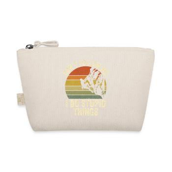 Retro Climber Don’t Follow Me - Organic Pouch - nature - Front