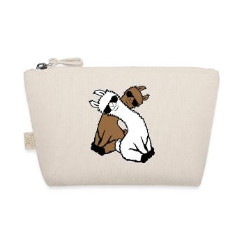 Two Llamas Pair 2 Friends Cool Sunglasses Team - Organic Pouch - nature - Front
