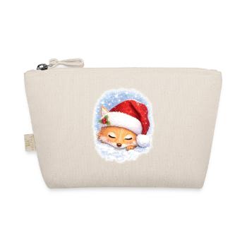 Renard endormi avec un chapeau de Noël - Trousse biologique - nature - Devant