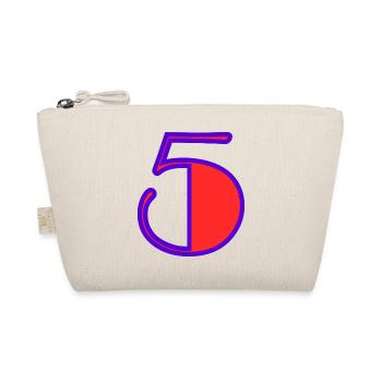 5. ANNIVERSARY. 5 YEARS. 5th ANNIVERSARY. CHILD. - Organic Pouch - nature - Front