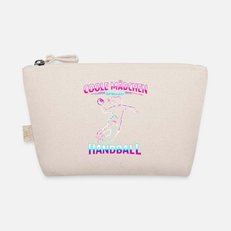 handball mädchen weihnachten geschenk - Bio-Täschchen - Natur