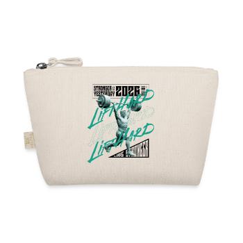 Weight lifting man, purple pink dark version - Organic Pouch - nature - Front