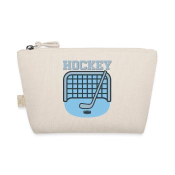 Hockey Goal – Eishockey Fanartikel - Bio-Täschchen - Natur - Vorne