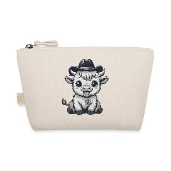 Adorable Cowboy Cowhide - Organic Pouch - nature - Front