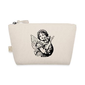 Ange avec chat – Illustration vintage de chérubin - Trousse biologique - nature - Devant
