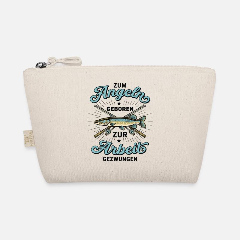 Né pour pêcher - Pêcheur drôle vintage Trousse biologique