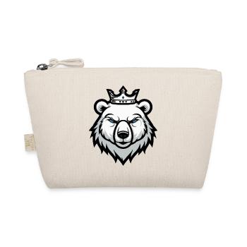 Polar Bear Portrait Animal Polar Bear Head Crown - Organic Pouch - nature - Front