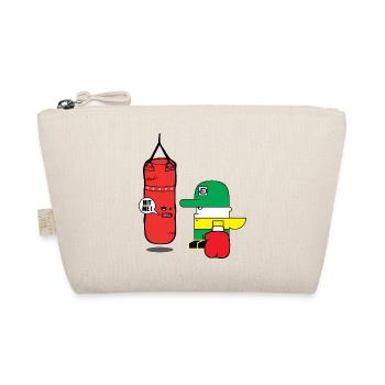 Cartoon Boxing Duo: Bold Bag Mascot - Organic Pouch - nature - Front