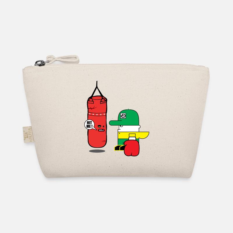Cartoon Boxing Duo: Maskottchen Bold Bag Bio-Täschchen