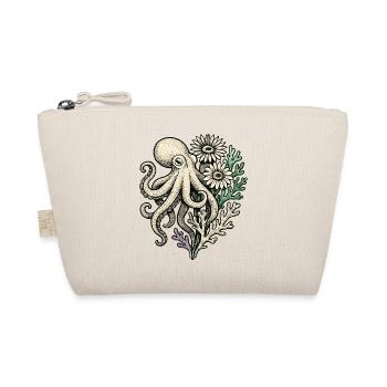 Octopus with coral flowers - Organic Pouch - nature - Front