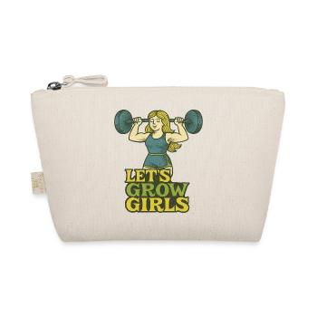 Lets Grow Girls Weightlifting - Organic Pouch - nature - Front