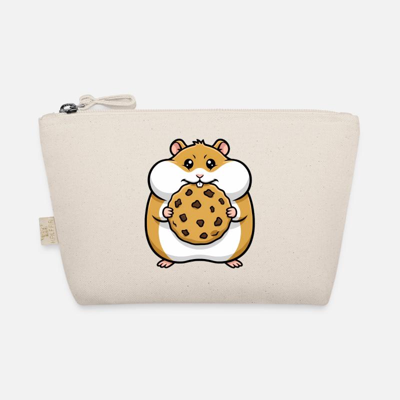 Hamster with Cookie Cartoon Organic Pouch