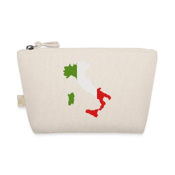 Map of Italy with flag - Organic Pouch - nature - Front