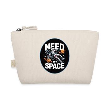 Need My Space: Astronauten-Design - Bio-Täschchen - Natur - Vorne