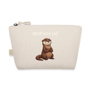 Lustiger Spruch Otter - Bio-Täschchen - Natur - Vorne