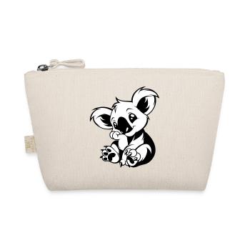 Cute koala sitting playfully - Organic Pouch - nature - Front
