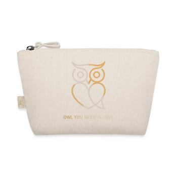 Owl Owl You Need Is Love Owl Love Valentine's Day - Organic Pouch - nature - Front